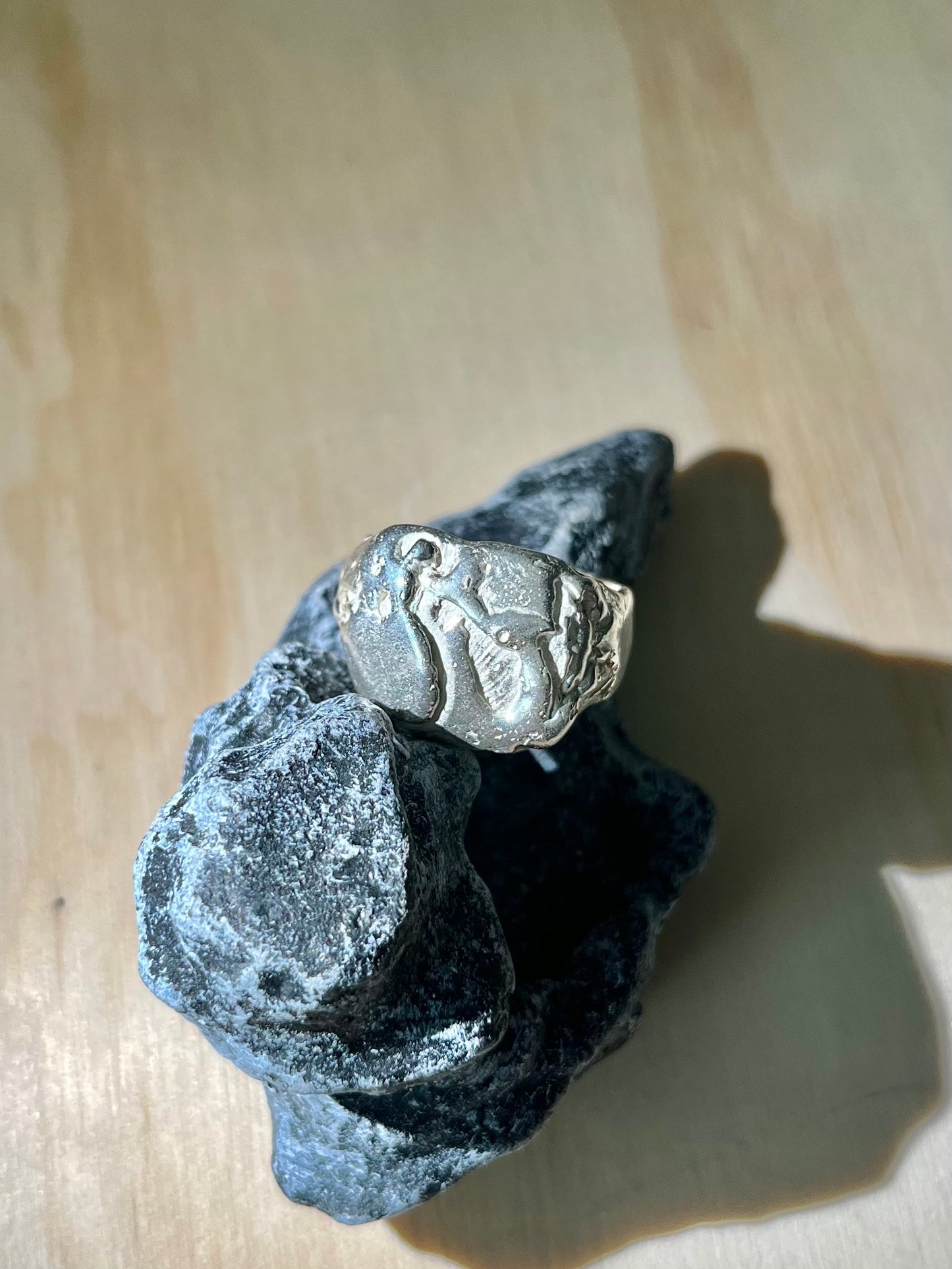 Melted Silver Ring