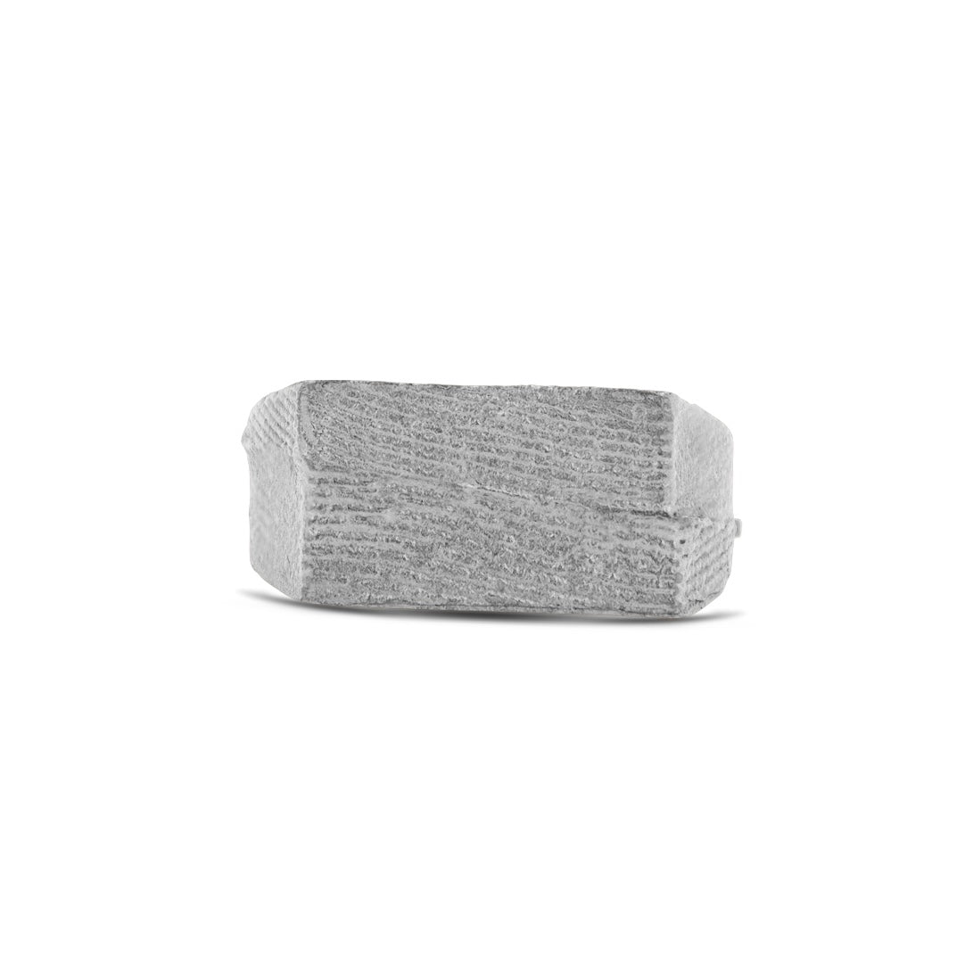 Silver Textured Signet Ring