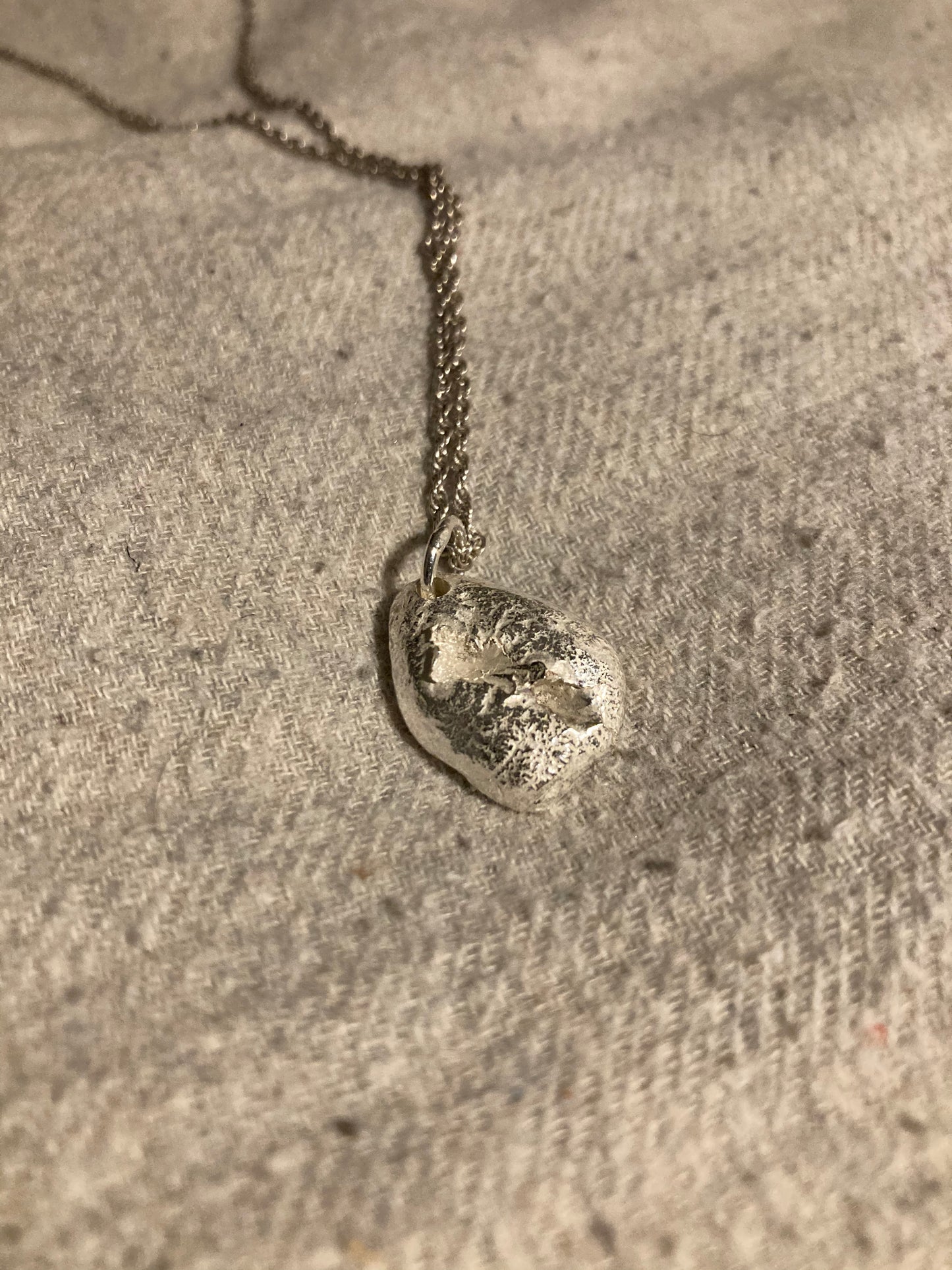 Melted Silver Pendant